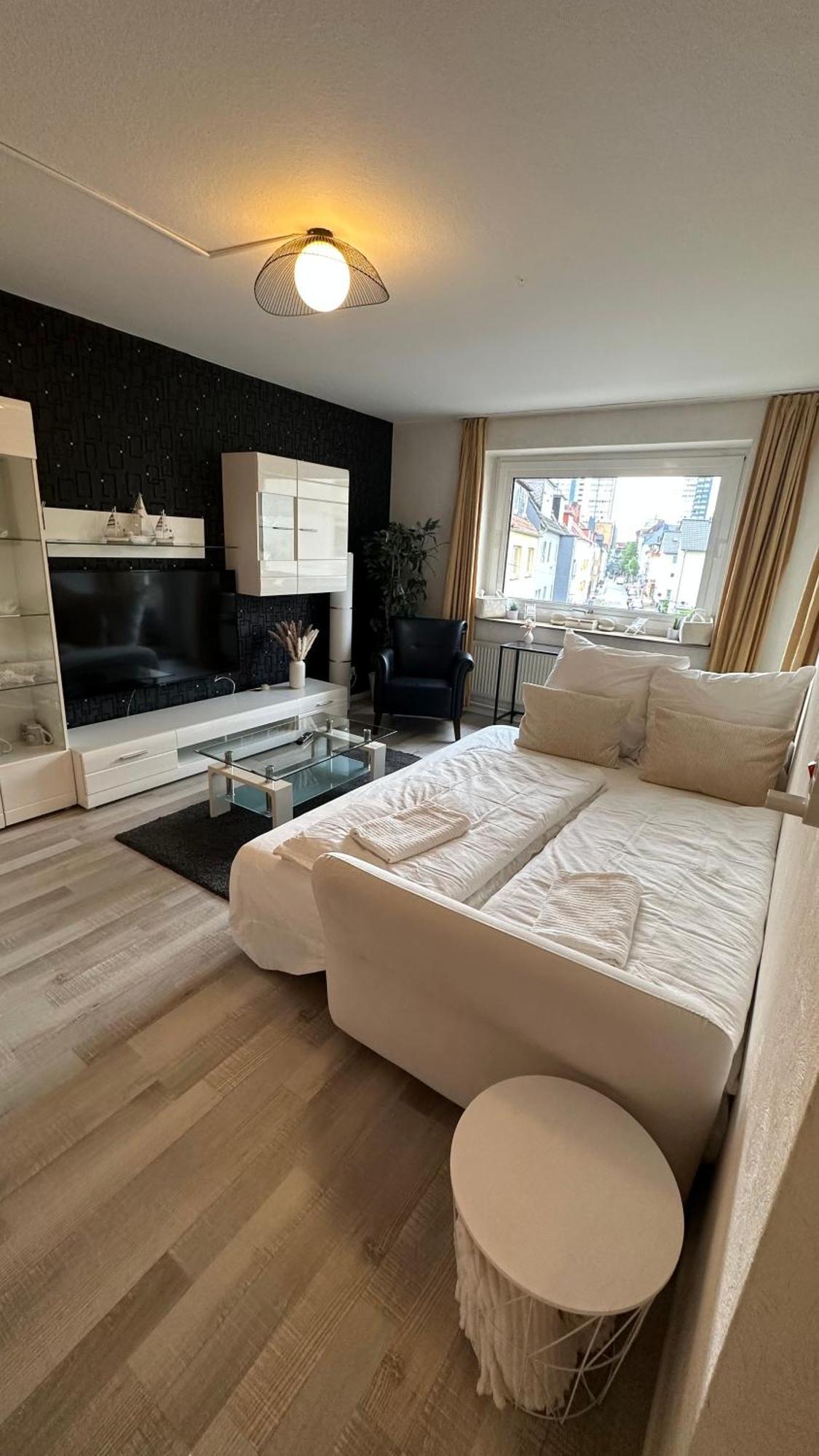 Fewo Am Deich 1 Zentral Mit Stadtblick Und Kontaktloser Check In Bremerhaven Exterior foto